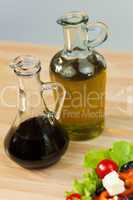Olive Oil & Balsamic Vinegar With Fresh Salad