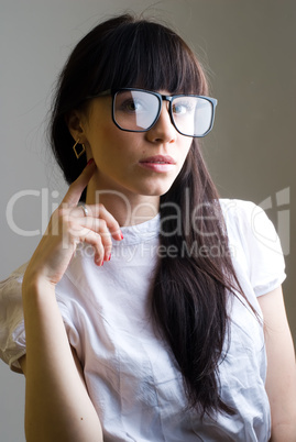 Girl with glasses