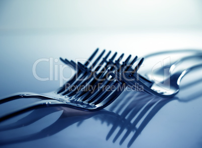 Blue forks