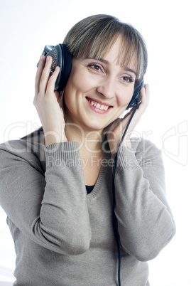 Woman listening music