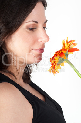 Portrait of young beautiful woman