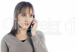 Girl with mobile phone