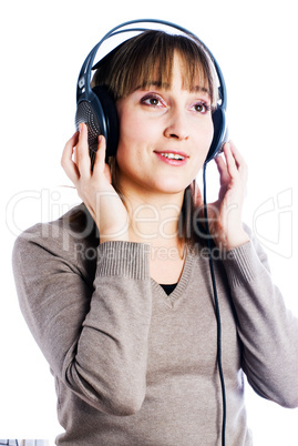 Woman listening music