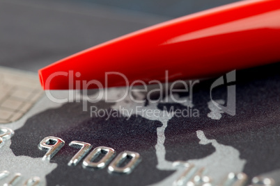 Kreditkarte und Stift / credit card and pen