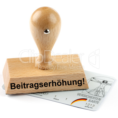 Beitragerhöhung / increase for health insurance