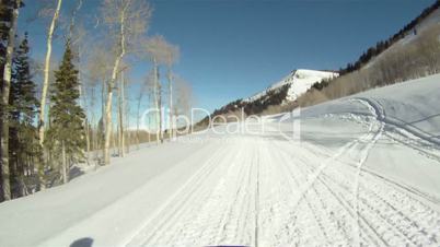 Snowmobile groomed trail HD GP 1