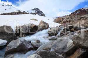 spring in the high mountains