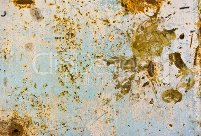 texture of rusty painted metal