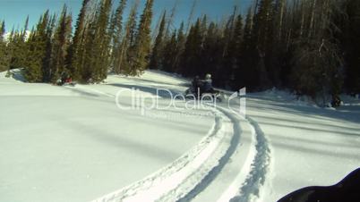 Snowmobile out of forest HD GP 10