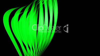 Green waves on black - video 02