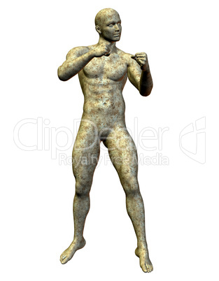 Boxer Stein Statue aus Granit