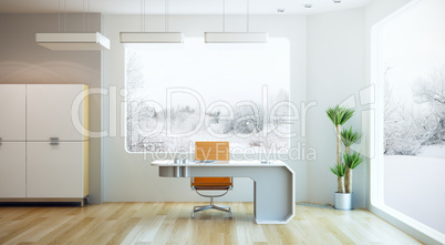 interior design of modern office