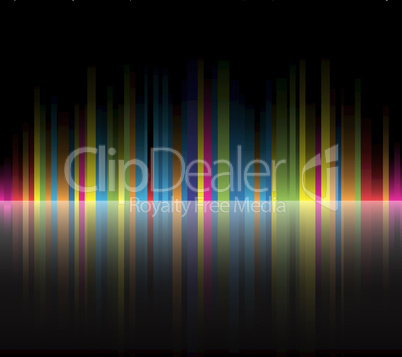 abstract rainbow colors black background