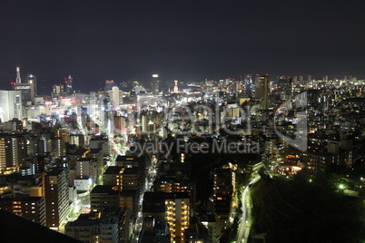 Kobe City at night