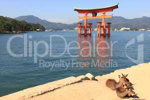 Torii at high tide