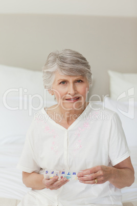 Senior woman looking at the camera