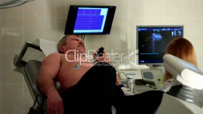 Ultrasound inspection in a clinic