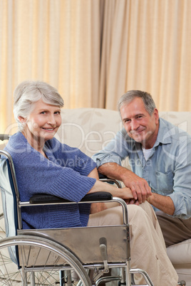 Mature couple looking at the camera