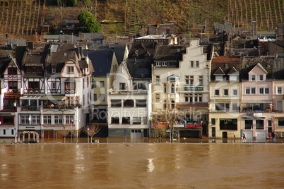 8.1.2011 Hochwasser in Zell an der Mosel