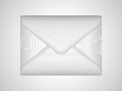 EMail and post: White sealed envelope