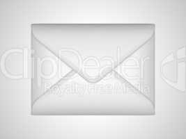 EMail and post: White sealed envelope