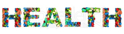 Medical font Health pills word