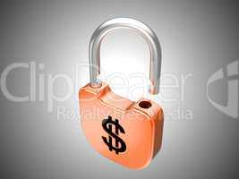 Unlocked lock: US dollar security