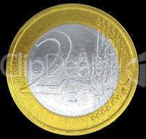2 Euro coin: European currency