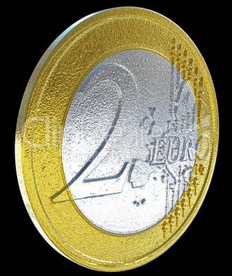 2 Euro: European currency coin