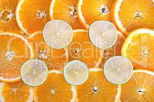 lime and orange slices