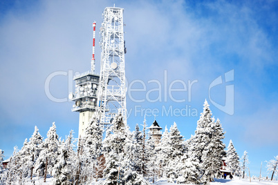 Antennenanlage im Winter 562