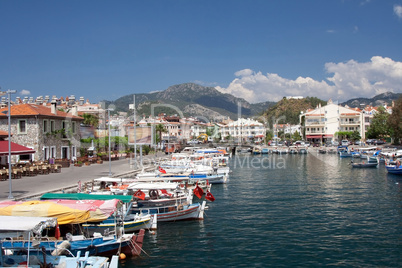 City harbor in marmaris