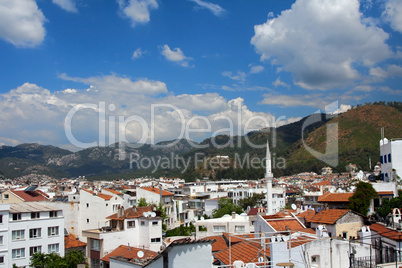 Cityscape of Marmaris city, Turkey