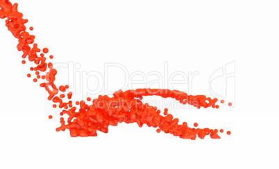 Red Liquid on white background - 01