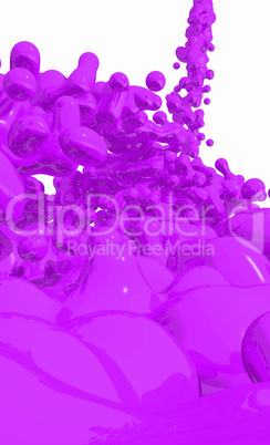 Purple Liquid on white background - 03