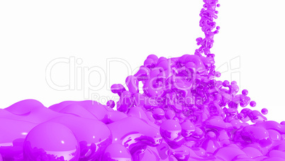 Purple Liquid on white background - 01