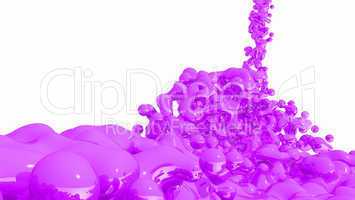 Purple Liquid on white background - 01