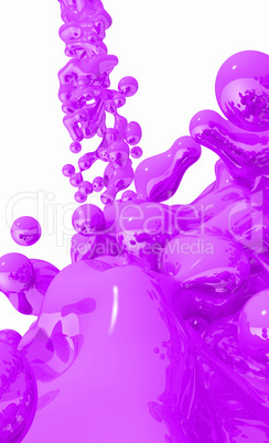 Purple Liquid on white background - 02
