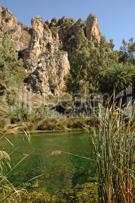 Preveli-Schlucht auf Kreta