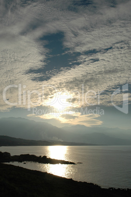 Abend an der Küste von Kreta