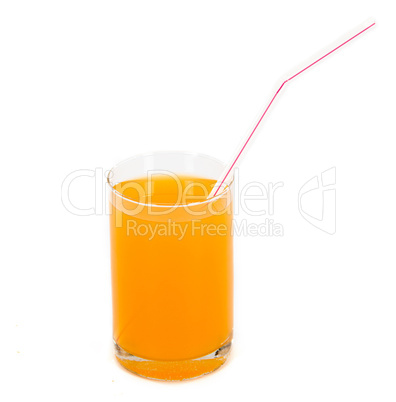 Images of a glass with the juice, isolated, on a white backgroun
