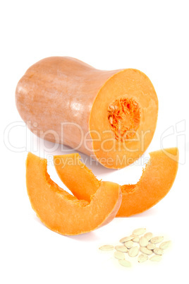 Pumpkin on a white background