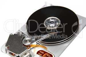 Image the hard drive, isolated on a white background