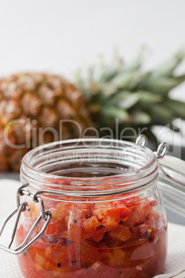 Ananas Chutney - Pineapple Chutney