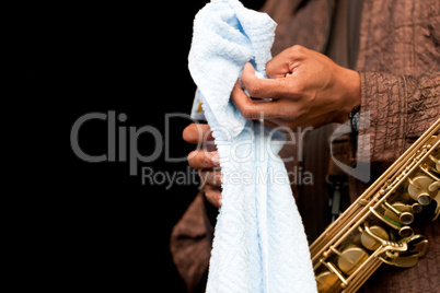 Hand and towel