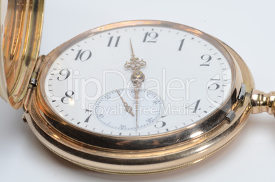 Golden pocket watch