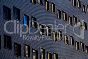 Reflections in office windows