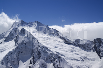 Glacier. Caucasus Mountains