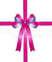 pink - violette geschenkschleife