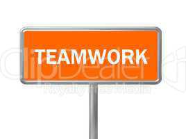 Schild Teamwork